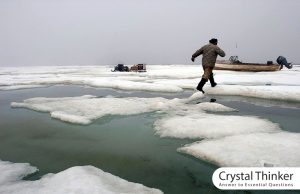 Inuit culture, lifestyle, and beliefs (latest researches) An Inuit man running on snow